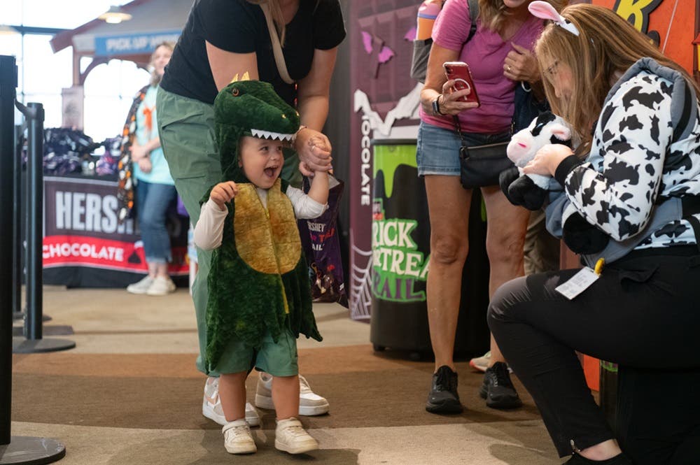 Child trick-or-treating